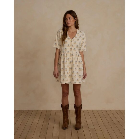 Rylee & Cru Flora Button Jersey Mini Dress Size Medium 41942 - Picture 2 of 12